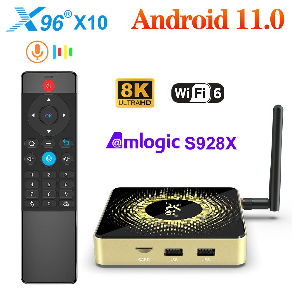 X96 X10 TV Box Amlogic S928X-J - Khadas Vim4 8Gb ulasan dan harga