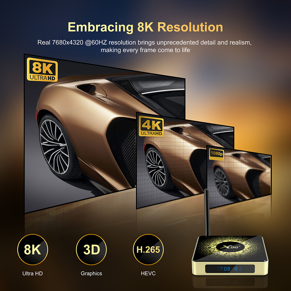 X96 X10 TV Box Amlogic S928X-J - Khadas Vim4 8Gb ulasan dan harga
